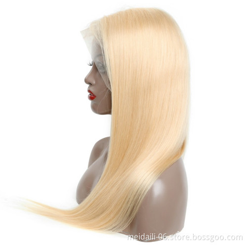 613 Blonde Lace Front Wigs Remy Brazilian 13x4 Straight Lace Front Human Hair Wigs